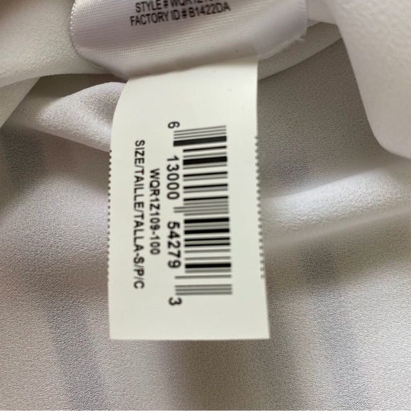 BCBGMAXAZRIA Seraphina Striped Surplice Blouse, Size Small - Picture 10 of 11